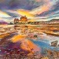 La nuit tombe sur Eilean Donan Castle