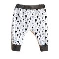 Pantalon Sarouel Unisexe Bébé 12 Mois Cactus Gris et Noirs Jersey de Coton