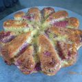 GATEAU POMMES FRAMBOISES AMANDES