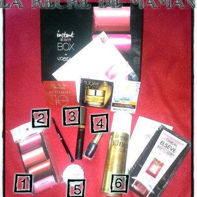 L'oréal beauty box : septembre