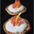 Mini crêpes au saumon fumé