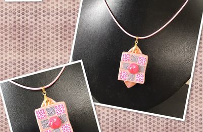 Pendentif patchwork