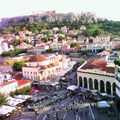 Scène de rue à Athènes