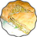 TOURTE RUSTIQUE aux légumes verts printaniers