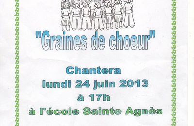 La chorale Graines de coeur chante à Sainte-Agnès