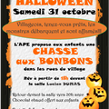 Samedi 31 octobre : la chasse aux bonbons