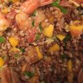 Salade de kasha aux crevettes