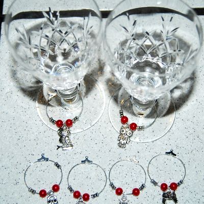 Bijoux de verre pour table de fêtes...