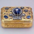 Rectangular snuffbox with wavy sides, 1740s. Made by Jérémie Pauzié, St Petersburg