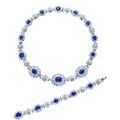 A Total of 44.89 Carat Sri Lankan Sapphire and Diamond Necklace-Bracelet, By Van Cleef & Arpels