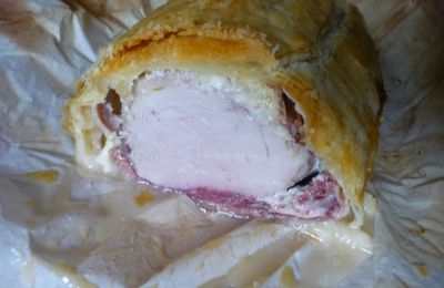 Filet mignon de porc en croûte, à la coppa et crottin de chèvre