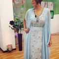 Caftan marocain bleu fascinant 2015