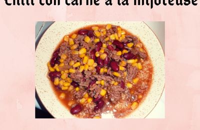 Chili con carne à la mijoteuse