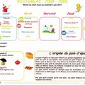 MENUS CANTINE DU 6 MAI au 5 JUILLET 2013