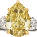 Fancy Deep Yellow Diamond, Diamond, Platinum, Gold Ring, Piranesi