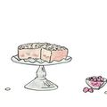 Raspberry bakewell cake