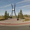 Rond-point à Moorehead (Minnesota)