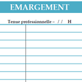 Ressources PP : la feuille d'émargement des tenues pro