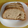 le pain de campagne en tranches