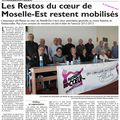 Les Restos du Coeur de Moselle-Est restent mobilisés.