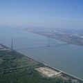 Le pont de Normandie - survol par avion avec Yves Marie