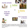 Affiche pour "Un bébé - un livre" en 2012