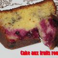 Cake aux fruits rouges