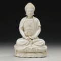 A 'Dehua' figure of Buddha. Qing dynasty, 18th-19th century