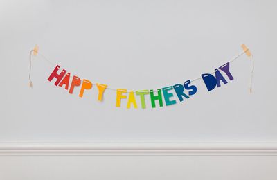 DIY fête des pères : la carte guirlande 2 en 1