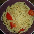 Spaghetti à l'ail