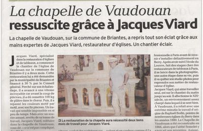 La chapelle de Vaudouan dans l'Echo du Berry