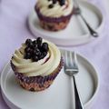 Cupcakes aux myrtilles et chocolat blanc