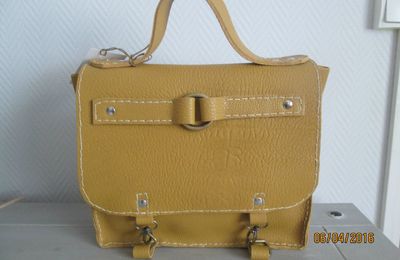 Sac cartable camel