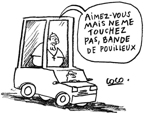 le pape en visite