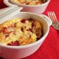 GRATINS DE RICOTTA ULTRA SIMPLES EN MINI COCOTTES et QUI VEUT GAGNER UN CALENDRIER CULINAIRE ?