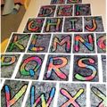 Lettres façon Batik