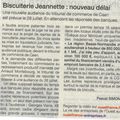 JEANNETTE: Les madeleines normandes pourraient être sauvées...