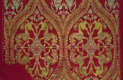 Yalis and Makaras within Ogival Lattice, Indian, Sultanate period, 15th century