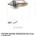 Nouvelle pompe essence pour carburateur holley 