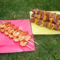 Brochettes de la mer pour BBQ de fête des mères