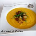 Soupe de patates douces au muscat