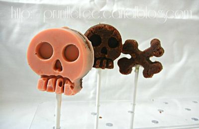 Cake pops "tête de mort" 