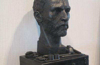 Sculpture Vincent Van Gogh à l'Agrappe à Frameries dans le Borinage