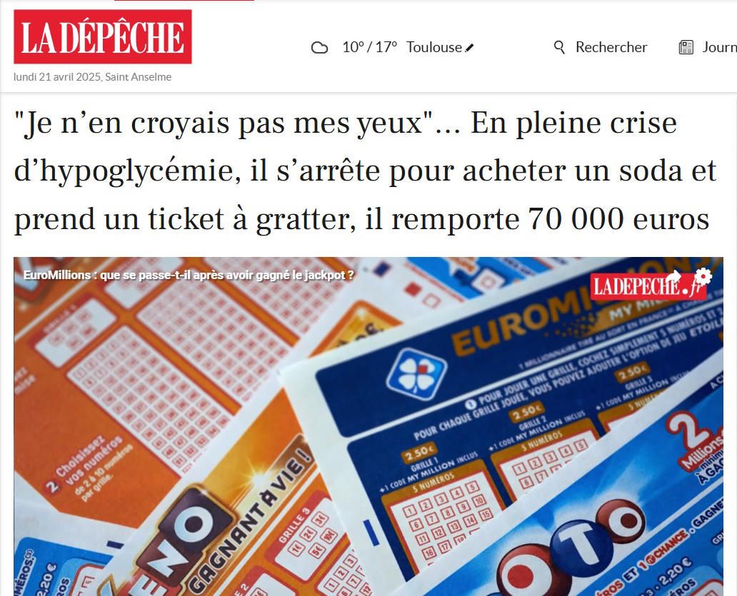 Un peu de sucre et ça repart