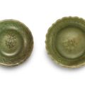 Two small celadon-glazed dishes, Ming dynasty