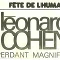 Léonard Cohen fête de l'huma 74