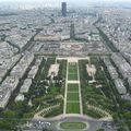 Paris - La vue au sommet de la Tour Effeil