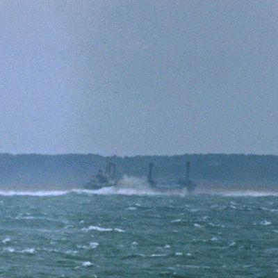 Le TK Bremen à Erdeven - Vue de Groix