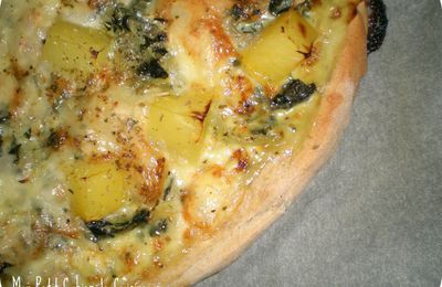 Une autre pizza réconfortante blette-gorgonzola...