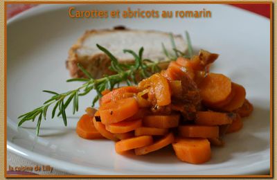 Carottes et abricots au romarin